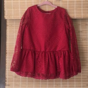 Girls lace top size 6